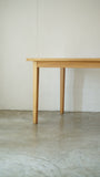 muji 6 seater solid oak dining table