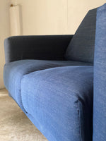 muji urethane pocket coil sofa (soft denim)