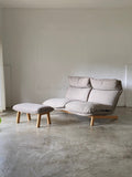 Muji 2 Seater High Back Reclining Chair w/ Ottoman