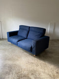 Muji 2.5 Seater High Back Feather Pocket Coil Sofa (Denim)