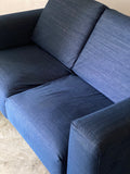 muji urethane pocket coil sofa (soft denim)