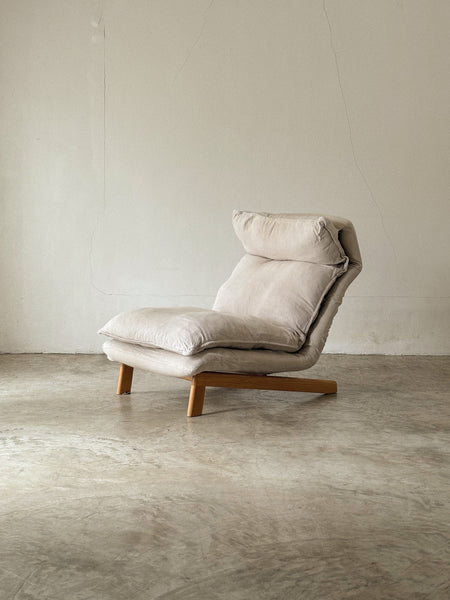 Muji Single High Back Reclining Sofa (White)