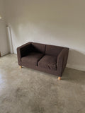 muji box sofa (dark brown)
