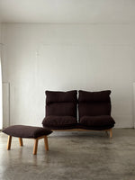 Muji 2 Seater High Back Reclining Chair w/ Ottoman