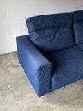 Muji 2.5 Seater High Back Feather Pocket Coil Sofa (Denim)