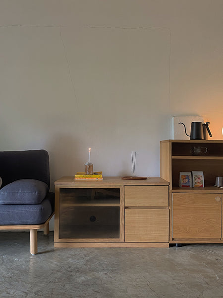 muji oak av rack (new model) – Burt Select Shop