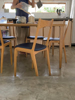 authentic tendo mokko dining chairs - set of 4