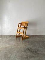 muji solid wood baby high chair