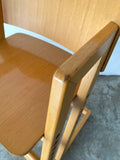 muji solid wood baby high chair