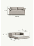 Koala Cushy Sofabed Queen (Pepper Grey)