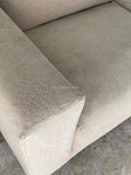Muji 2.5 Seater High Back Feather Pocket Coil Sofa (Beige)