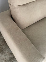 Muji 2.5 Seater High Back Feather Pocket Coil Sofa (Beige)