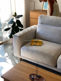 Muji 2.5 Seater High Back Feather Pocket Coil Sofa (Beige)