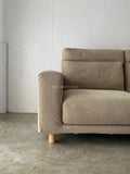 Muji 2.5 Seater High Back Feather Pocket Coil Sofa (Beige)