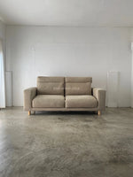 Muji 2.5 Seater High Back Feather Pocket Coil Sofa (Beige)