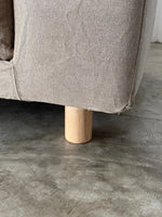 Muji 2.5 Seater High Back Feather Pocket Coil Sofa (Beige)