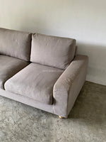 Muji 2 Seater Feather Pocket Coil Sofa (Gray)