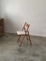 Muji Foldable Cushioned Chair (Walnut)