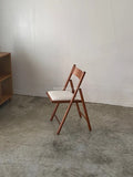Muji Foldable Cushioned Chair (Walnut)