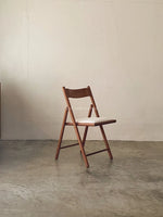 Muji Foldable Cushioned Chair (Walnut)