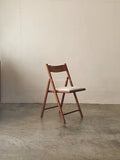 Muji Foldable Cushioned Chair (Walnut)