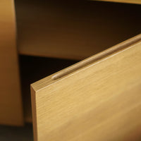 muji wooden cabinet