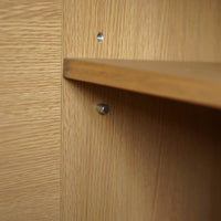 muji wooden cabinet