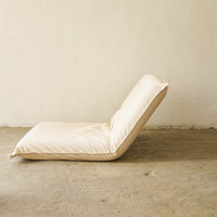 muji large legless chair w/ ecru canvas cover